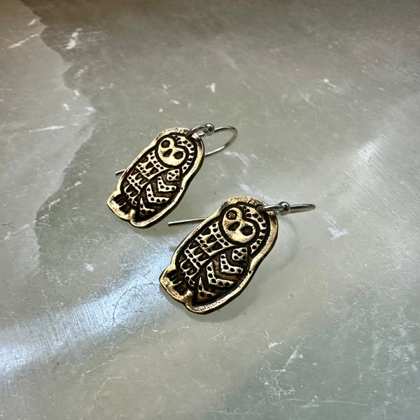 Tiny Owl Earrings