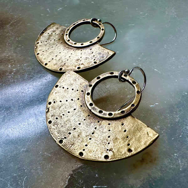 Brass Neo Mezza Earrings