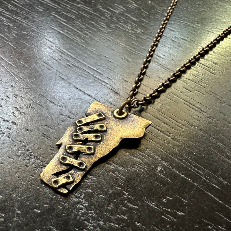 LIMITED BATCH! ONLY 2 LEFT! Repairing Vermont Pendant in BRASS