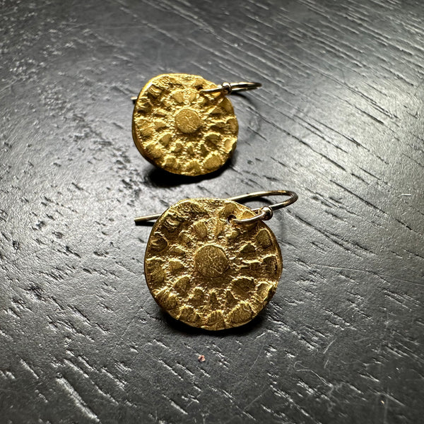 Orijen's Tiny 24K Gold Floral Earrings