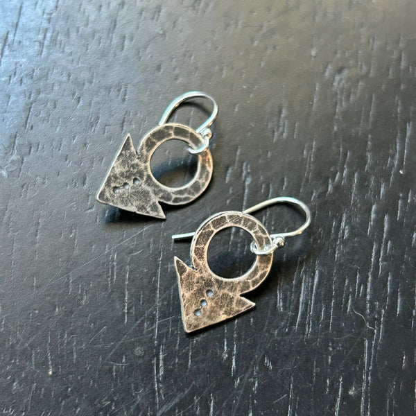 Silver Elemental Earrings