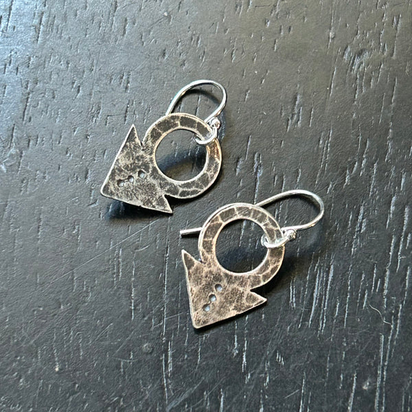 Silver Elemental Earrings