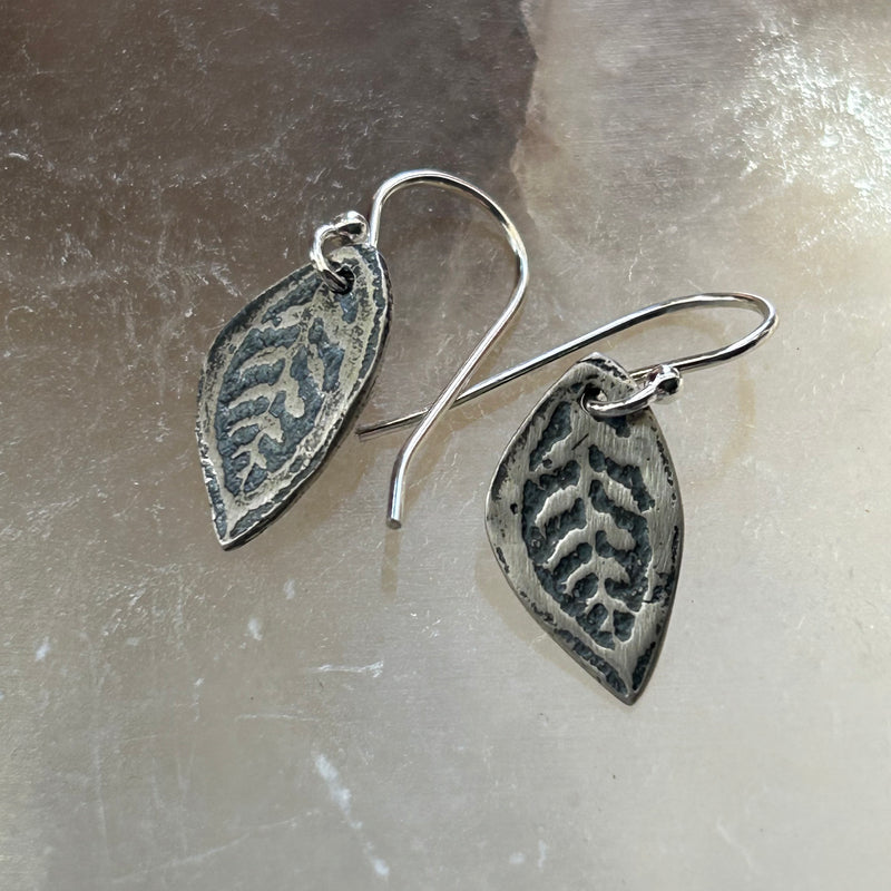 Tiny Leaf Earrings