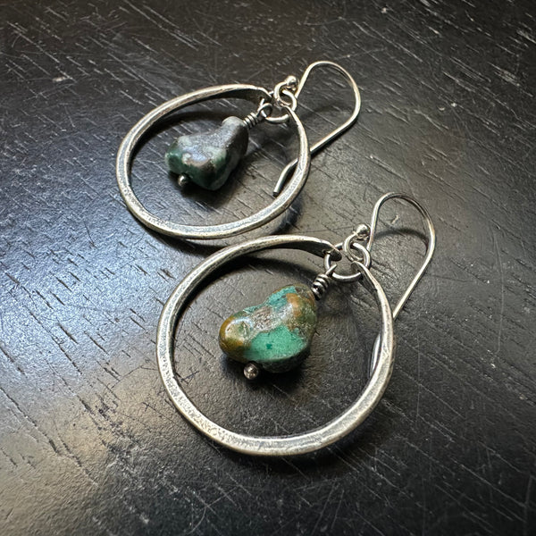 ASSORTED TINY HOOPS with GEMSTONES: Choose your favorite!