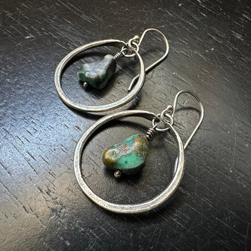 ASSORTED TINY HOOPS with GEMSTONES: Choose your favorite!