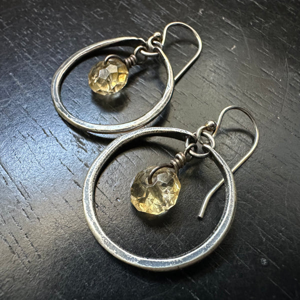 ASSORTED TINY HOOPS with GEMSTONES: Choose your favorite!