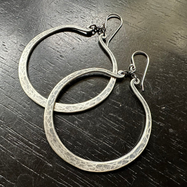 Torque Earrings - Sterling Silver