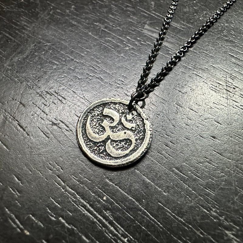 YOGA LOTUS/OM PENDANT: Your choice in Brass or Silver!