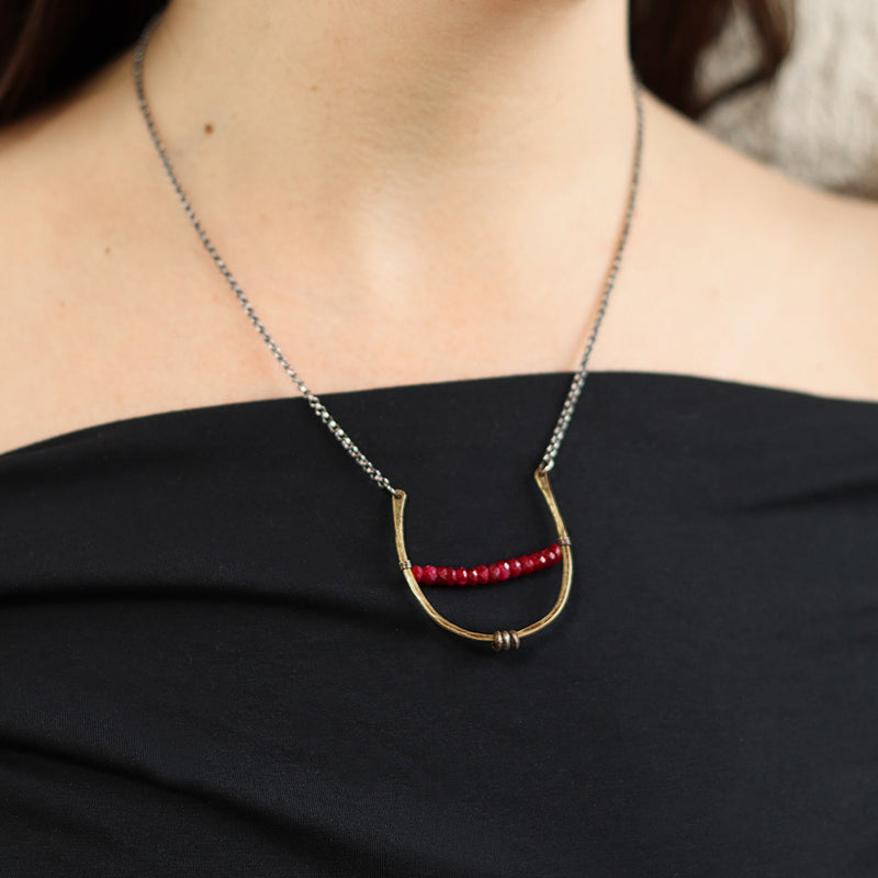 ARTEMIS NECKLACE: Ruby (JULY BIRTHSTONE)