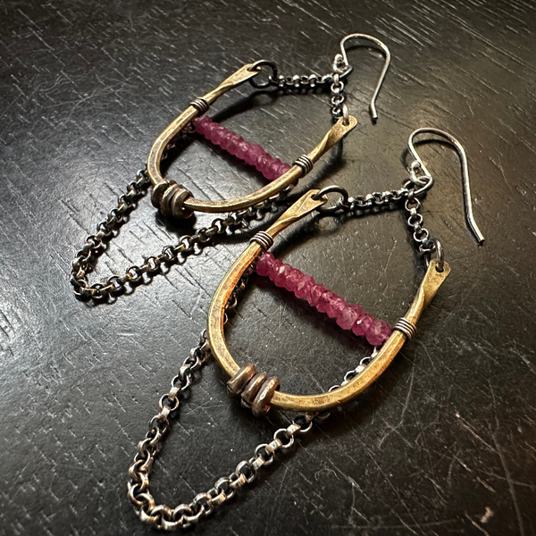 Tiny Artemis Earrings Tiny with Your Choice of Crystal