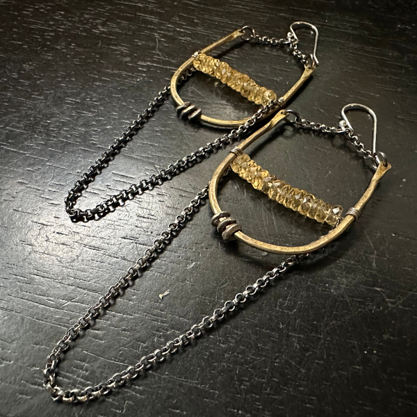 Artemis Earrings with Your Choice of Crystal