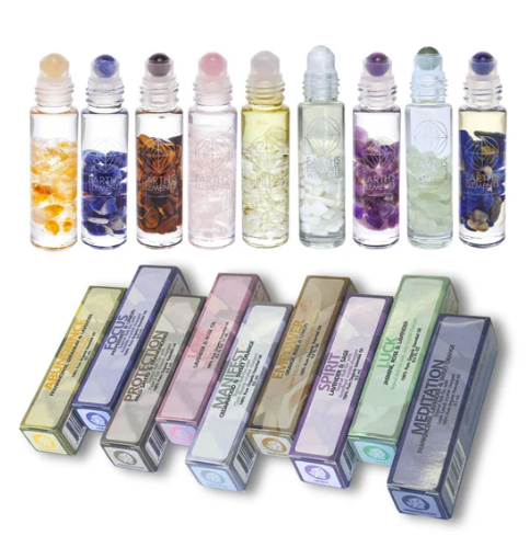 EARTH ELEMENTALS' CRYSTAL-INFUSED ROLL-ONS! Your choice of 6!
