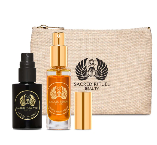 SACRED RITUEL TRAVEL SET: Sacred Serum and Rose Toner Skin Care