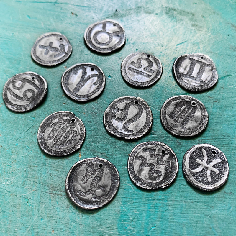 Silver Zodiac Charms