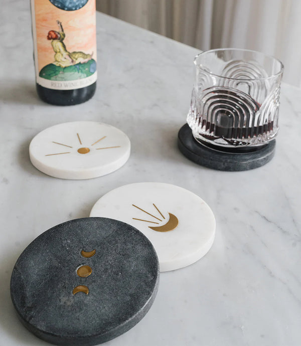 Indukala Assorted Moon Phase Coasters/Display Discs