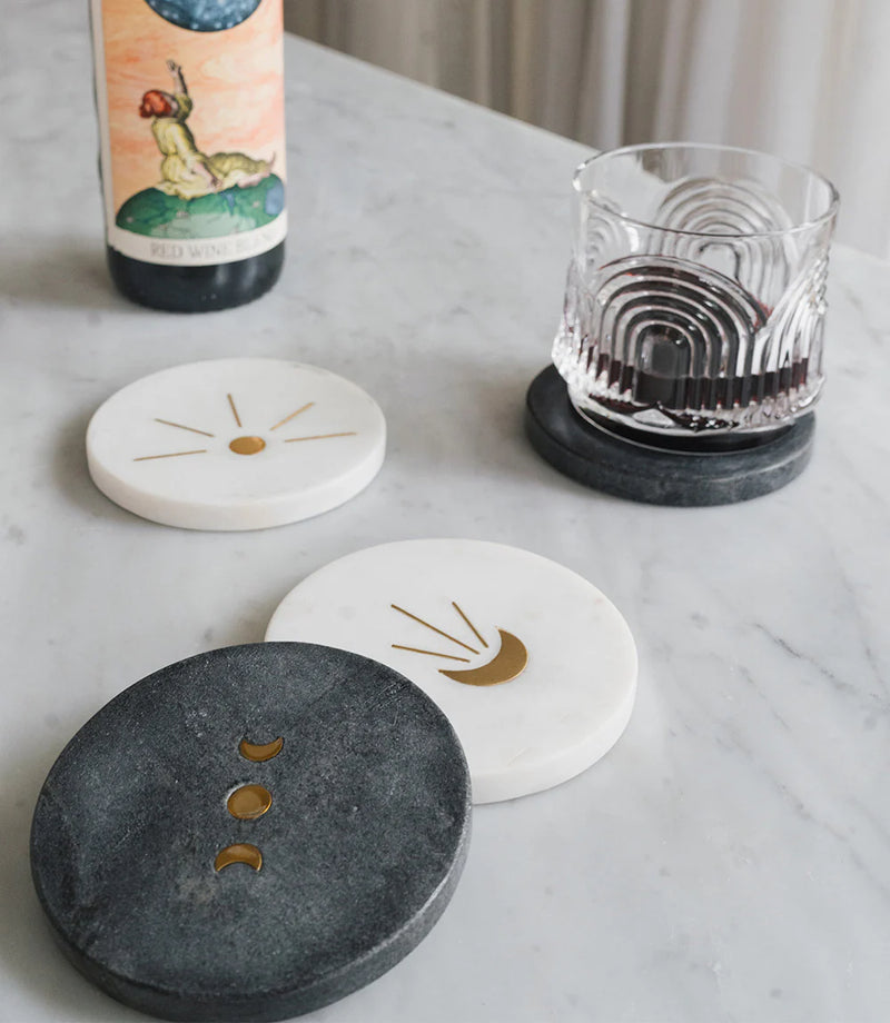 Indukala Assorted Moon Phase Coasters/Display Discs