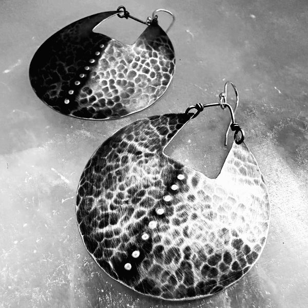 PRE-ORDER Carapace Shield Earrings Sterling Silver