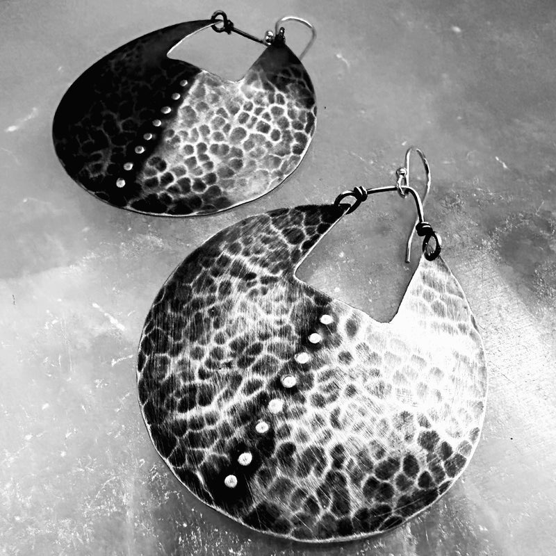 PRE-ORDER Carapace Shield Earrings Sterling Silver