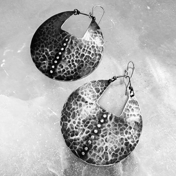 PRE-ORDER Carapace Shield Earrings Sterling Silver