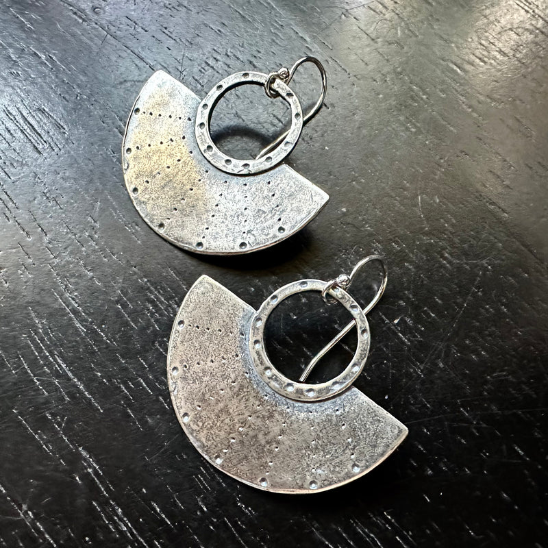 Neo Mezza Earrings - Sterling Silver