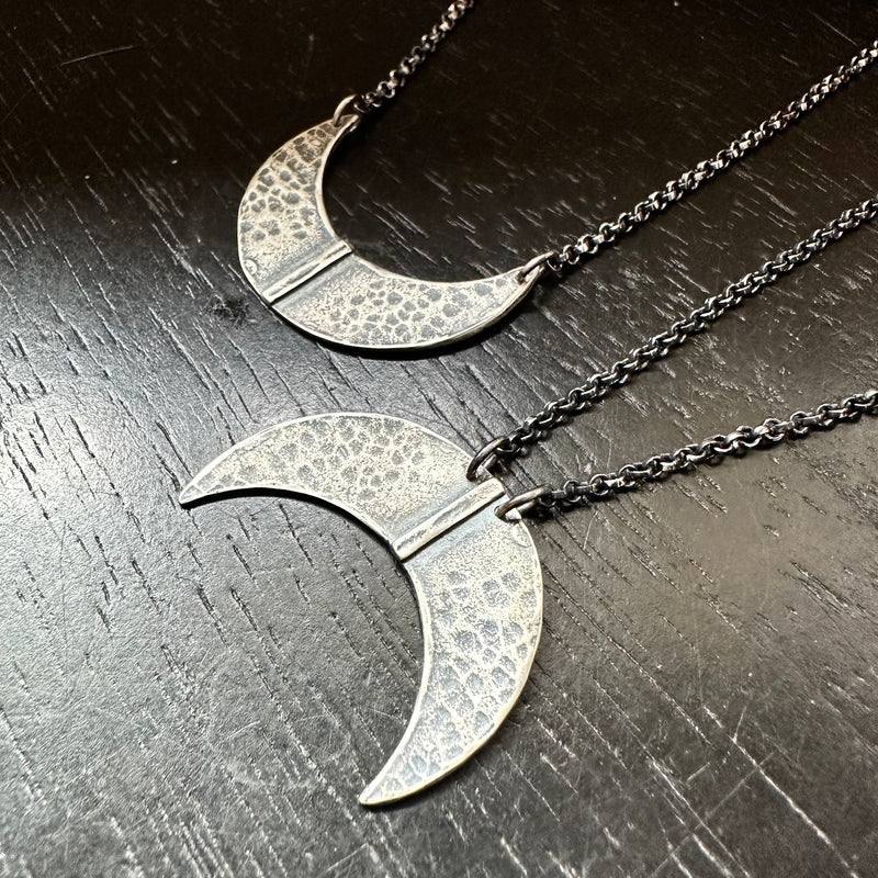 Moon Blade Necklace - Silver