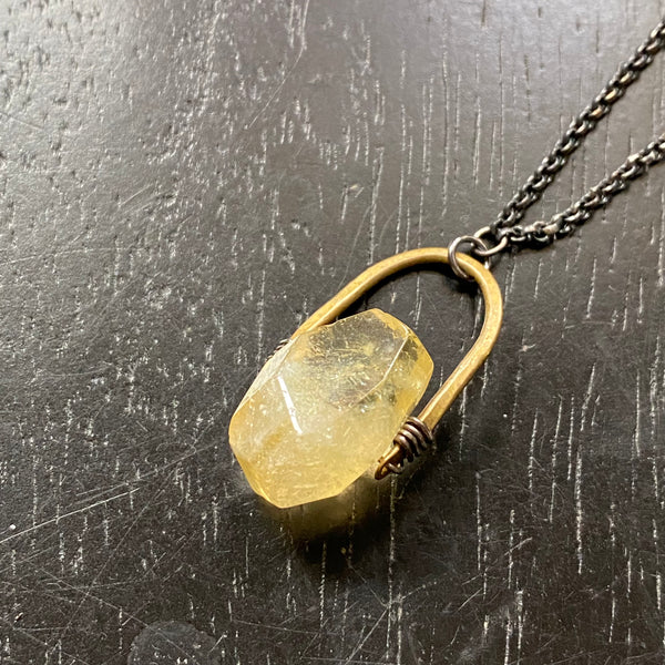 CITRINE Taliswoman Necklace OOAK #1