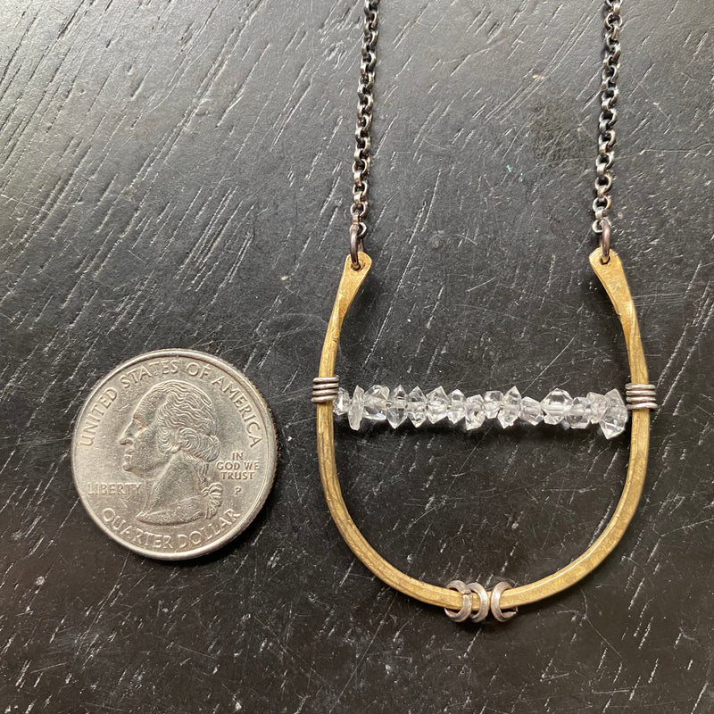 Herkimer Diamond Artemis Necklace
