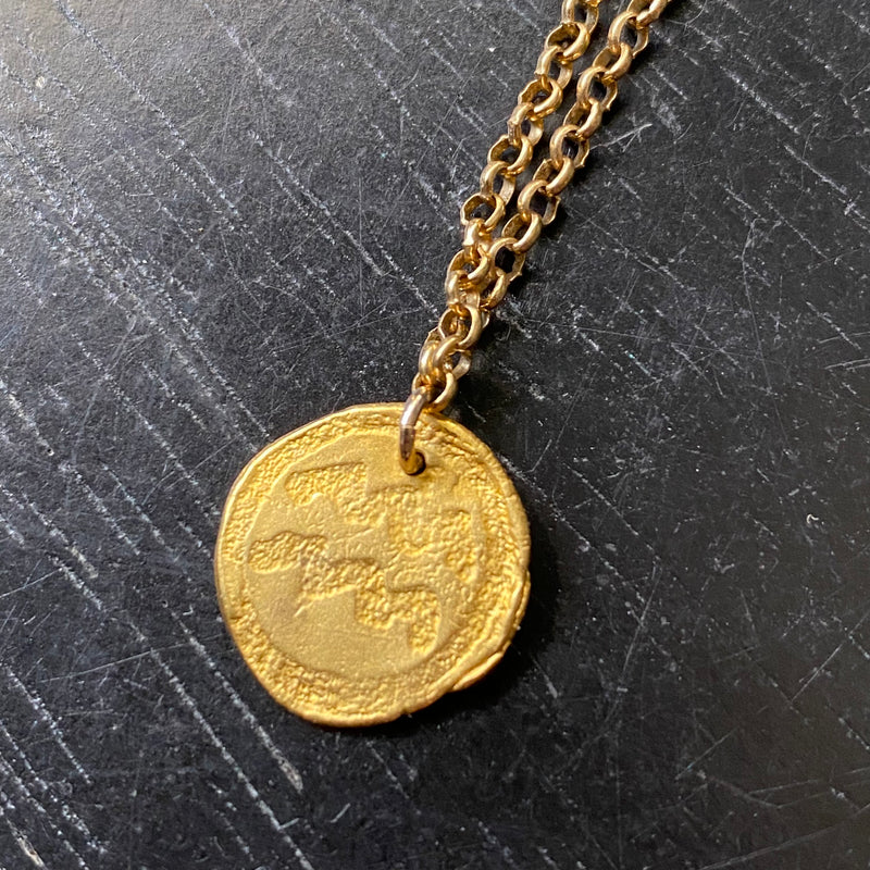 Gold Zodiac Pendant, GOLD VERMEIL