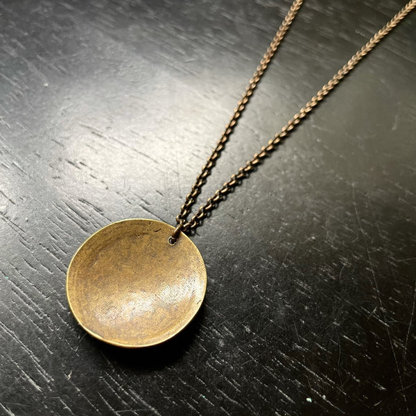 Brass Om Necklace