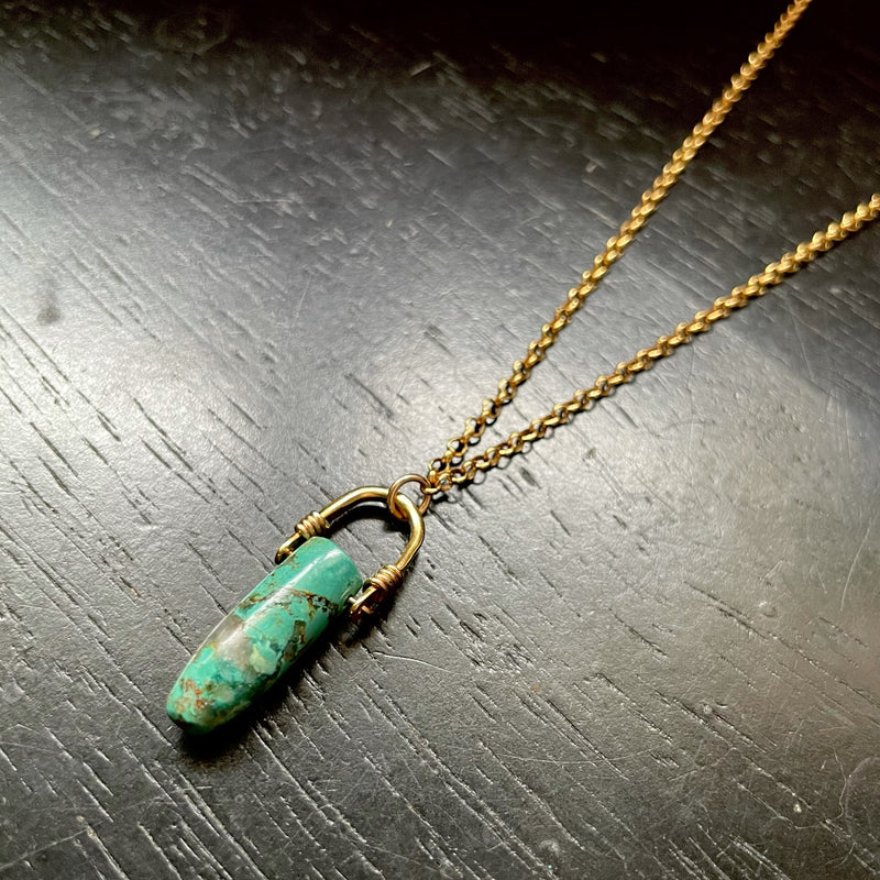 Native American Handcrafted Sterling Turquoise Necklace | Cloud Chief & Co.