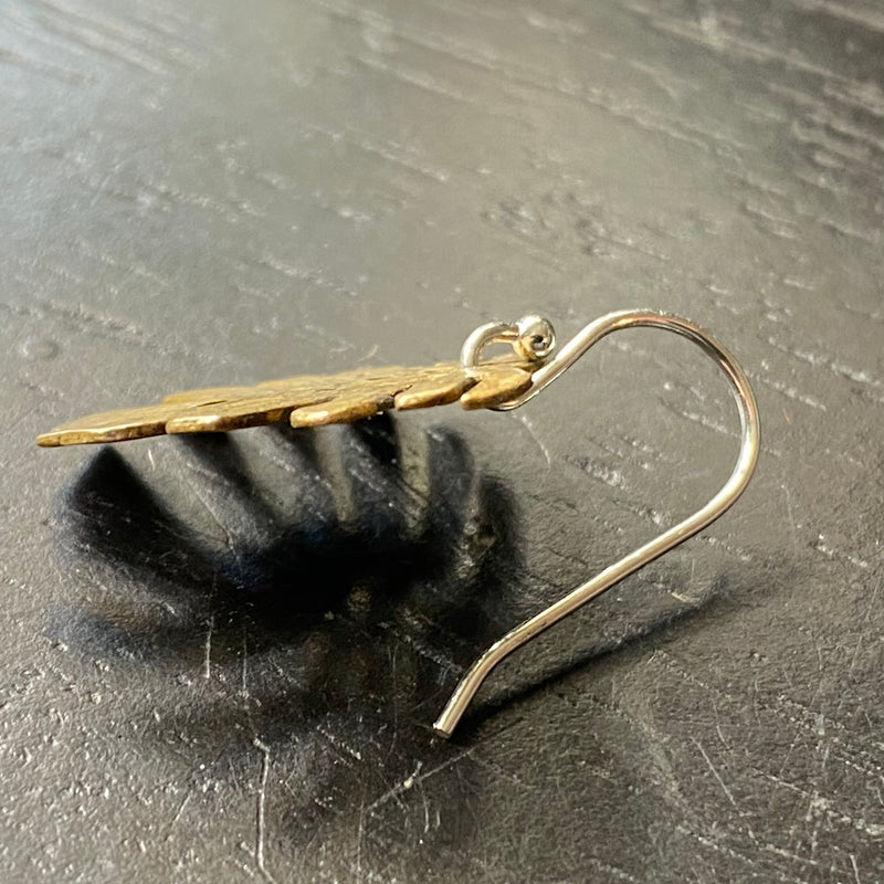 Tiny Monstera Leaf Earrings