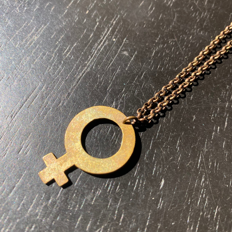 My Body My Choice Venus/Female Pendant/Chain in Gold, Silver or Brass