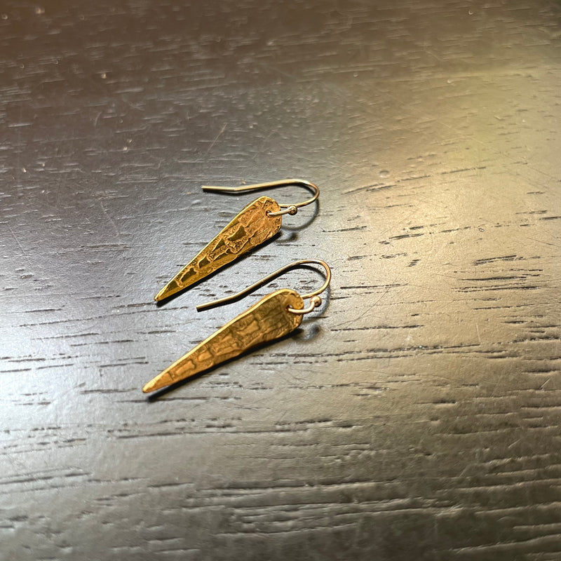 Orijen's Tiny Gold Spear Earrings