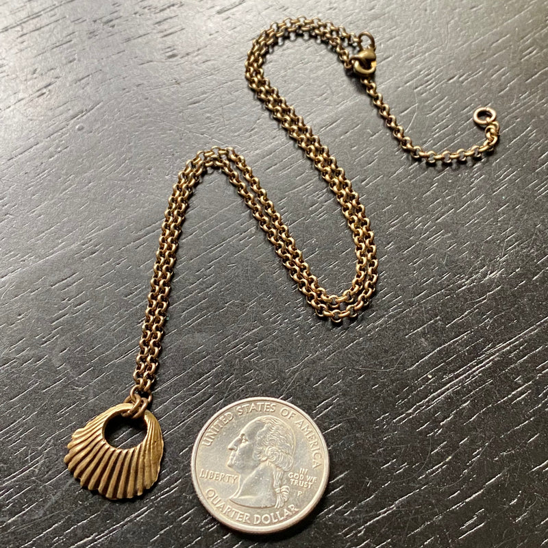 ORIJEN'S: TEXTURED Seashell Medallion: 2 Metal Options