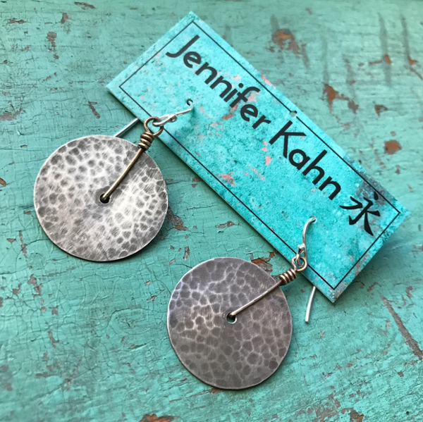 LIMITED BATCH! ALL SILVER Silver Disc Earrings!