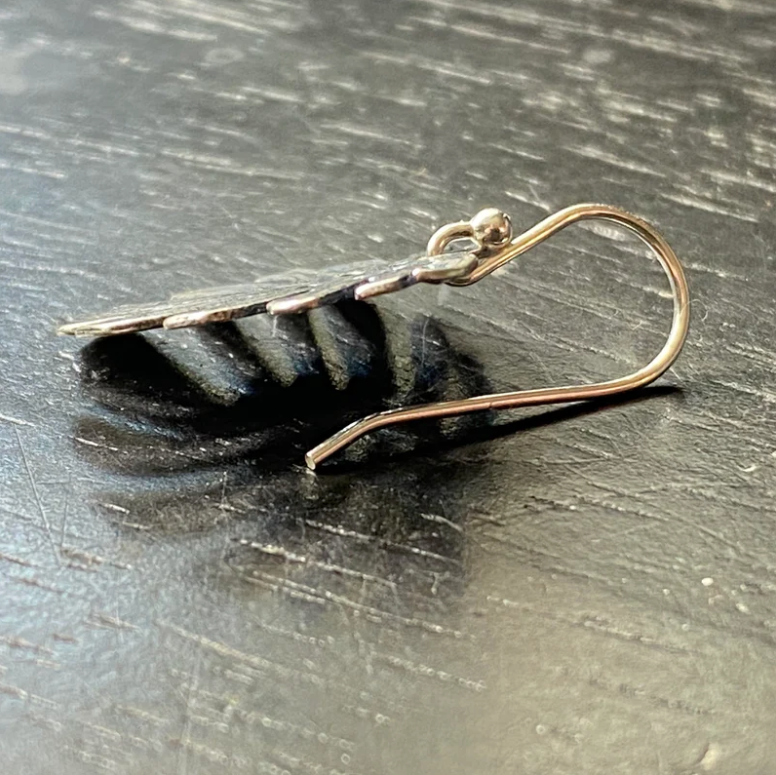 Tiny Monstera Leaf Earrings