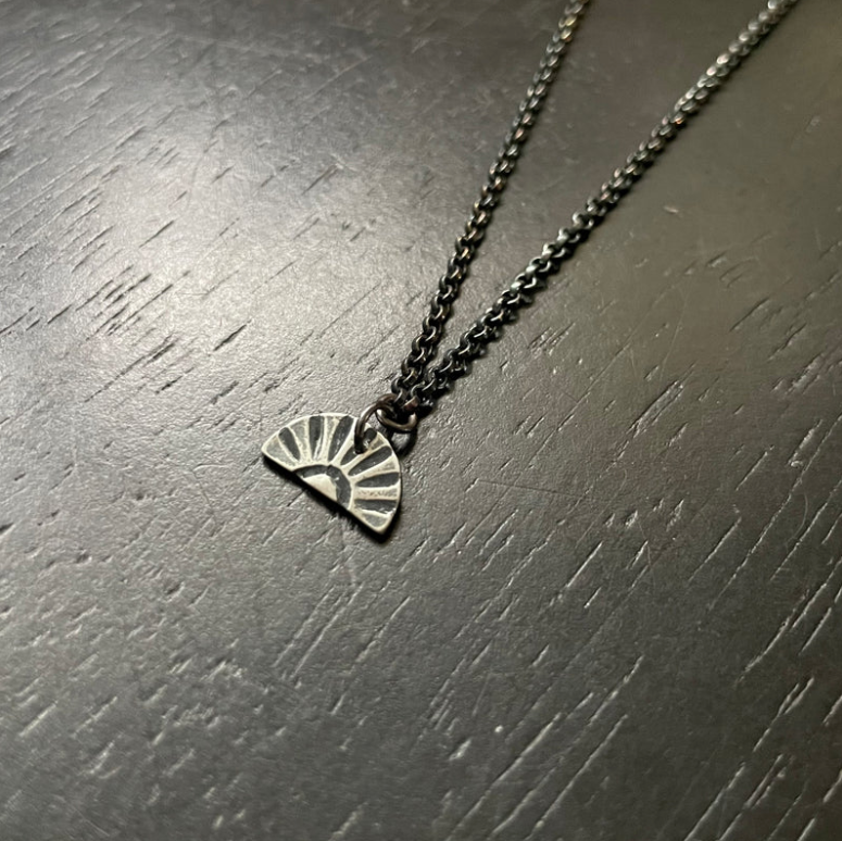 TINY SILVER "SUN-BOW" Necklace: 3 Styles to choose from: