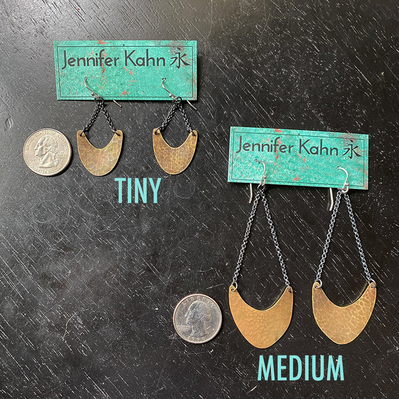 Brass Pendulum Earrings - 2 Sizes