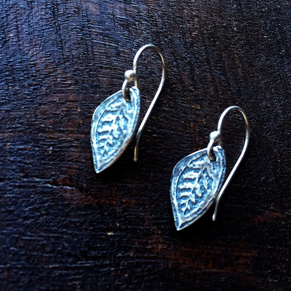Tiny Leaf Earrings